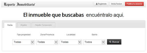 Buscador de Propiedades de Reporte Inmobiliario